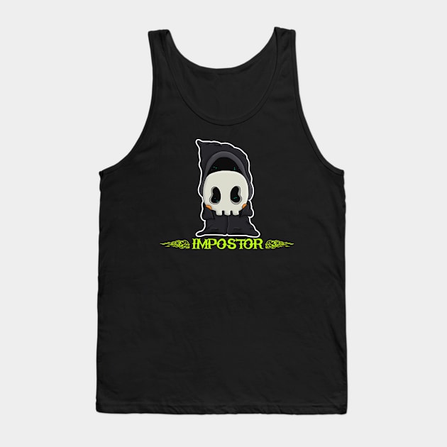 Imposter Creepy Cute Grim Reaper Tank Top by Wanderer Bat